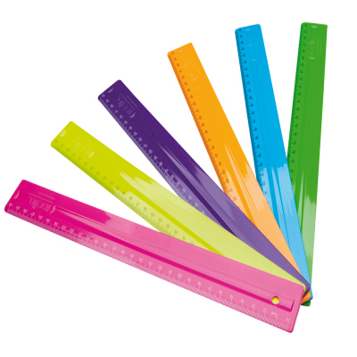 REGUA 30 CM POP AMARELA