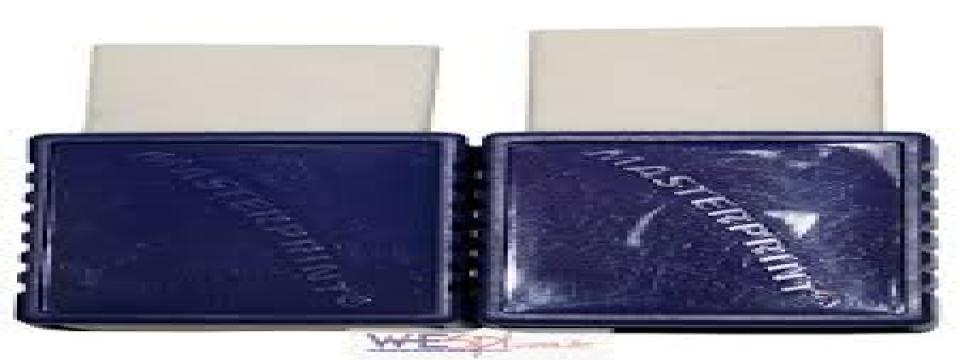 BORRACHA MASTERPRINT BRANCA CAPA ZUL