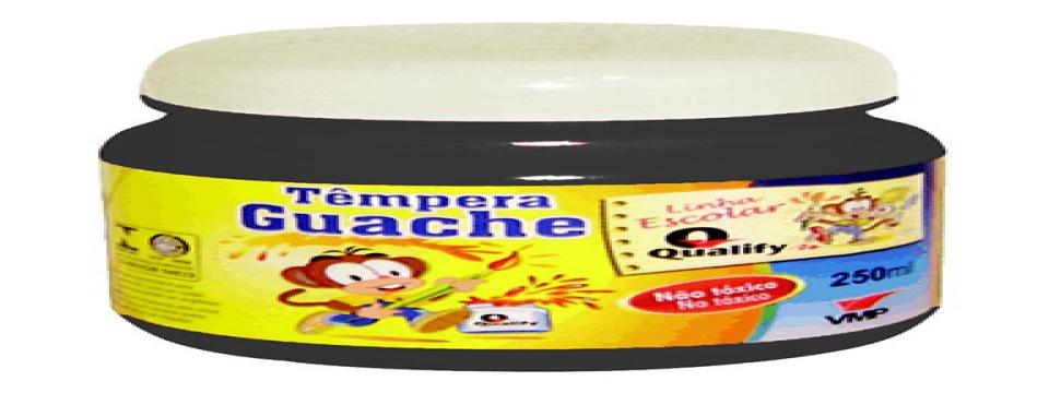 TINTA GUACHE 250ML PRETO