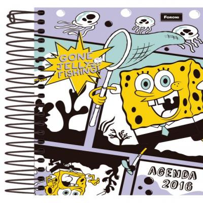 AGENDA PERMANENTE ESCOLAR BOB ESPONJA 2017