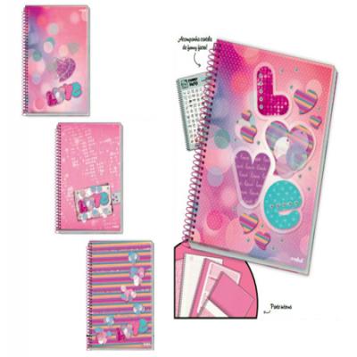 CADERNO UNIV CD 1M 96 FLS LOVE