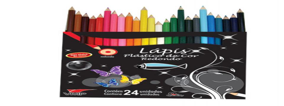 LAPIS DE COR PLAS RED C/24 CORES