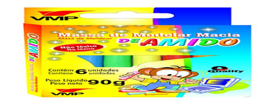 MASSA DE MODELAR C/ 06CORES