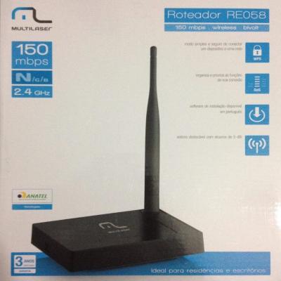 ROTEADOR RE058 150MBPS 1 ANTENA 4PORTAS