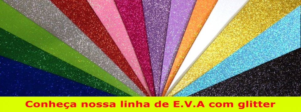 PLACA DE EVA 2MM C/ GLITER AMARELO