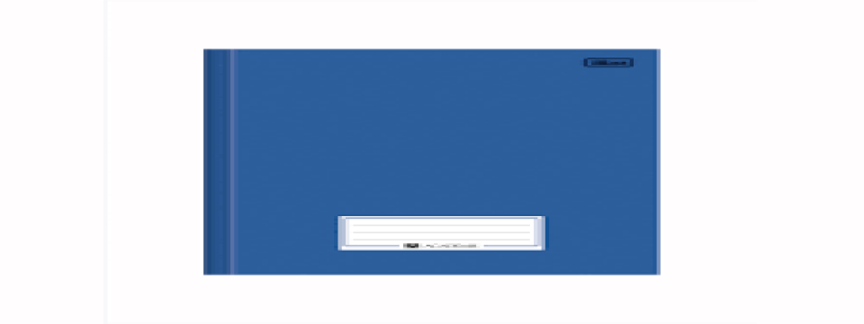 CADERNO BROCHURAO COM INDICE AZUL CAPA DURA  96 FL